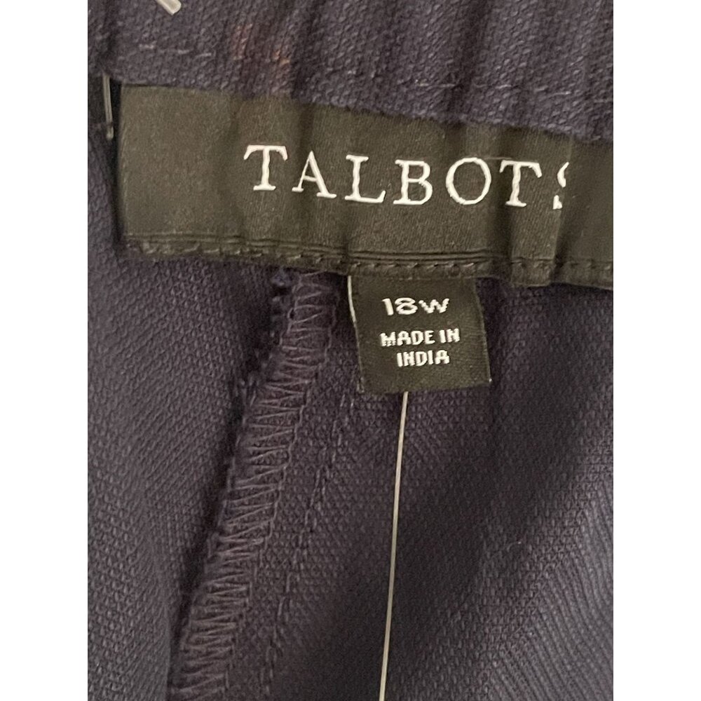 Talbots PLUS Size 18W Tencel Lyocell Baggy Drawstring Pants Comfy Office Career - Picture 7 of 11